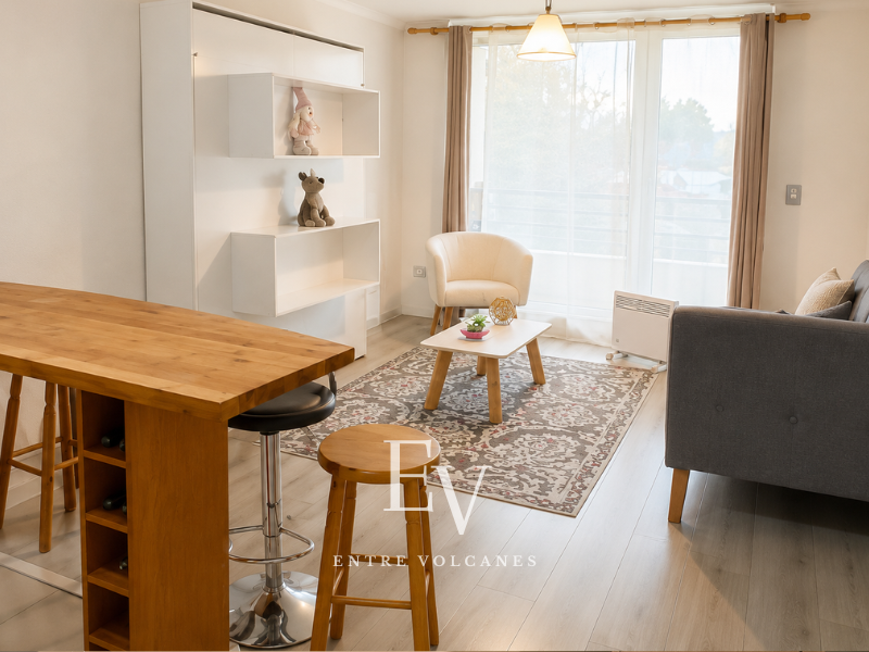 Arriendo Pucón 1 dormitorio y 1 baño Variante Camino Internacional 1895, Pucón.
